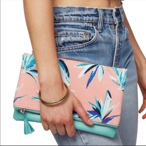 Rachel Pally Reversible Clutch Tropical Print